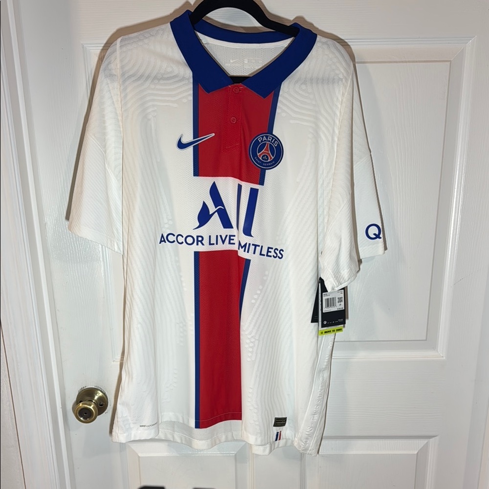 PSG White and Red Soccer Jersey